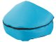 Soft pet house bed for cat or dog with removable roof, blue