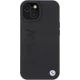 BMW iPhone 15 Plus Case Leather Hot Stamp MagSafe, Black
