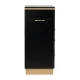 Gabbiano 2027BG Hairdressing Trolley, Black/Gold