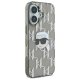 Чехол Karl Lagerfeld для iPhone 16 IML Karl Head Electroplated, черный