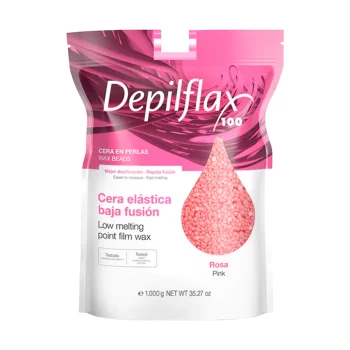 DEPILFLAX depilatory wax granules ROZE 1kg, pink