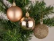 Christmas Tree Baubles Set 30 pcs, Rose Gold, Shiny, Matte and Glitter