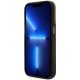 Guess iPhone 14 Pro Case Liquid Glitter 4G Translucent, Black