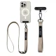 Tech-Protect C6S 2-in-1 Phone Crossbody Lanyard - Beige
