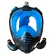 Full face snorkel mask with 2 breathing tubes, L/XL