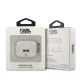 Karl Lagerfeld AirPods 3 Case Glitter Karl\'s Head, Silver