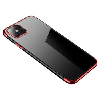 Case for Samsung Galaxy A22 4G Clear Color 0.3mm TPU Cover, Red