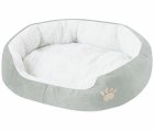 Pet Bed for Dogs and Cats, 50x40 cm, Grey