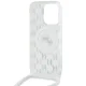 Karl Lagerfeld iPhone 15 Pro Case Crossbody Monogram Karl & Choupette, Transparent