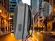 Anti-theft hard shell business laptop backpack with USB and lock, grey