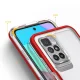 Case for Xiaomi Redmi 10 Hybrid Armor Clear 3 in 1, Red