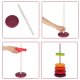 Educational Pyramid Spirals Tower Building Blocks Montessori Sensory Puzzle, 6 elements