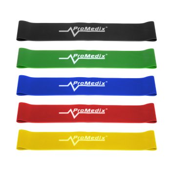 Promedix PR-700 Latex Resistance Bands Set, 5 pcs (50cm)