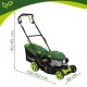 Self-Propelled Petrol Lawnmower Gardlov DriveX 149cc 40.6cm, black green