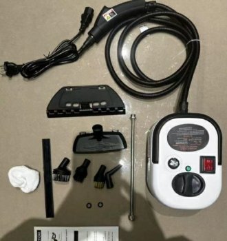 High-Pressure Steam Cleaner 2500W 3 Bar 1L Tank 7 Attachments