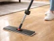 Flat Microfiber Floor Mop with Telescopic Handle and Rotating Head, Grey