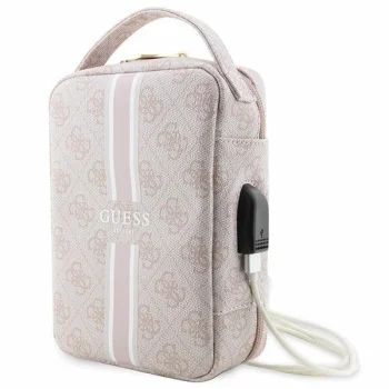Guess 4G Printed Stripes Accessory Bag-Organizer, Pink
