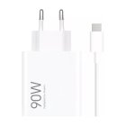 Xiaomi HyperCharge Combo 90W 6.1A USB-A Wall Charger with USB-C Cable - White