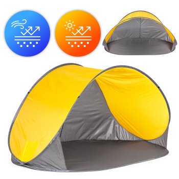 MultiGarden pop up beach tent with UV protection and fiberglass frame
