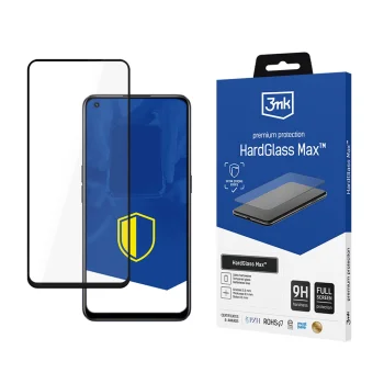 Apsauginis stiklas 3mk HardGlass Max skirtas Realme 9 Pro, Black