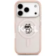 Karl Lagerfeld IML Choupette Sketch Logo MagSafe Case for iPhone 17 Pro, Pink