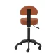 Hairdressing Stool with Backrest Gabbiano D026 Brown