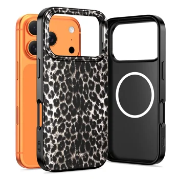 Tech-Protect Lamano MagSafe Phone Case Cover iPhone 17 Pro - black and brown