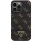 Guess 4G Triangle Metal Logo case for iPhone 14 Pro Max - black