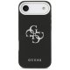 Guess Grained Big 4G Classic Logo Case for iPhone 17 Air, Black