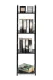 ModernHome LOFT Metal Shelving Unit with 4 Shelves, Black