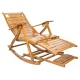 Gotel Bamboo Rocking Chair with Massage Function