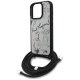 Karl Lagerfeld Crossbody Grained Pattern & Logo Case for iPhone 16 Pro, Gray
