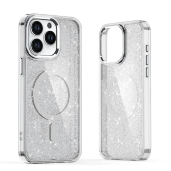 Glitter Case MagSafe for Samsung Galaxy A16 5G, White