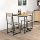 Modernhome mēbeļu komplekts: galds un 2 krēsli, ozola krāsā