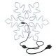LED Snowflake Light Decoration 55 cm, Cold White