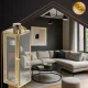 Ruhhy Gold Decorative Lanterns, Set of 3, 38/49/63 cm, 26476