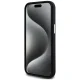 Karl Lagerfeld Silicone Metal Script Logo Case for iPhone 15 - Black
