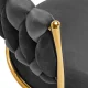 4Rico QS-GW01G Swivel Beauty Salon Chair, Velvet, Grey