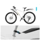 Rockbros FK-880 Front and Rear Bicycle Mudguards for 24\" Bikes, Black