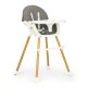 ECOTOYS 2-in-1 Multifunctional Baby High Chair, grey