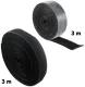 Cable Organizer Hook and Loop Tape, 3 m, black