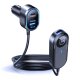 Автомобильное зарядное устройство 3mk 135W PD QC PPS (USB-C + USB-A), черное