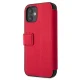 Apple iPhone 12 mini 5.4\" US Polo Embroidery Collection Book Case Cover (USFLBKP12SPUGFLRE), Red