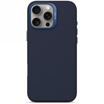 Decoded AntiMicrobial Silicone Backcover Case with MagSafe  iPhone 16 Pro Max - Navy Blue