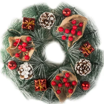 Christmas Wreath with Decorations, 30 cm