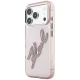 Karl Lagerfeld IML Big Signature Resin Metal Frame Case for iPhone 18 Pro Max / 17 Pro Max - Pink