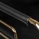 Gabbiano Prato Hairdressing Chair, Black with Gold Base