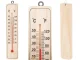 Wood home thermometer indoor outdoor