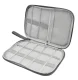Travel Organizer Case for Cables and Chargers, Grey