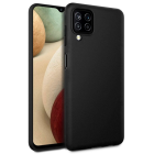 Samsung Galaxy A12 (SM-A125F/DSN) Silicone Color Case Cover, Black